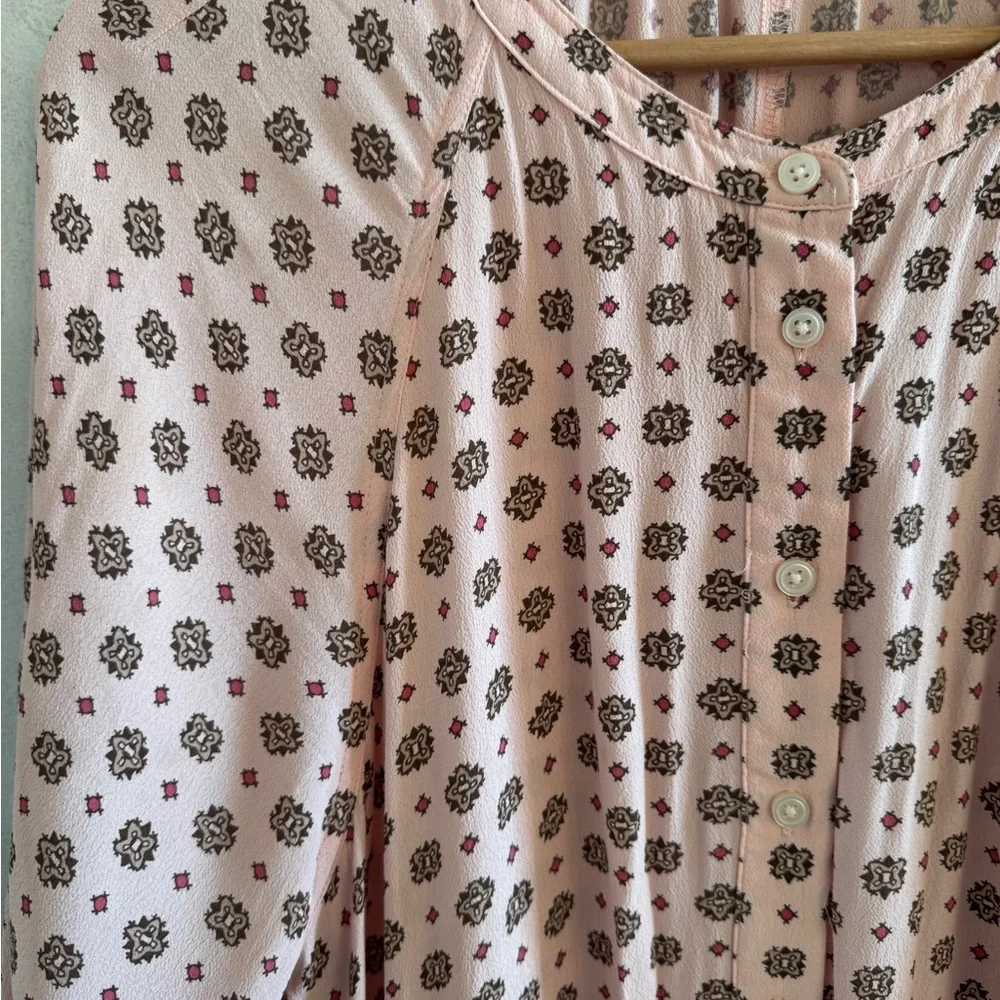 J. Crew - Handkerchief Hem Shirtdress in Medallion Print - Size M
